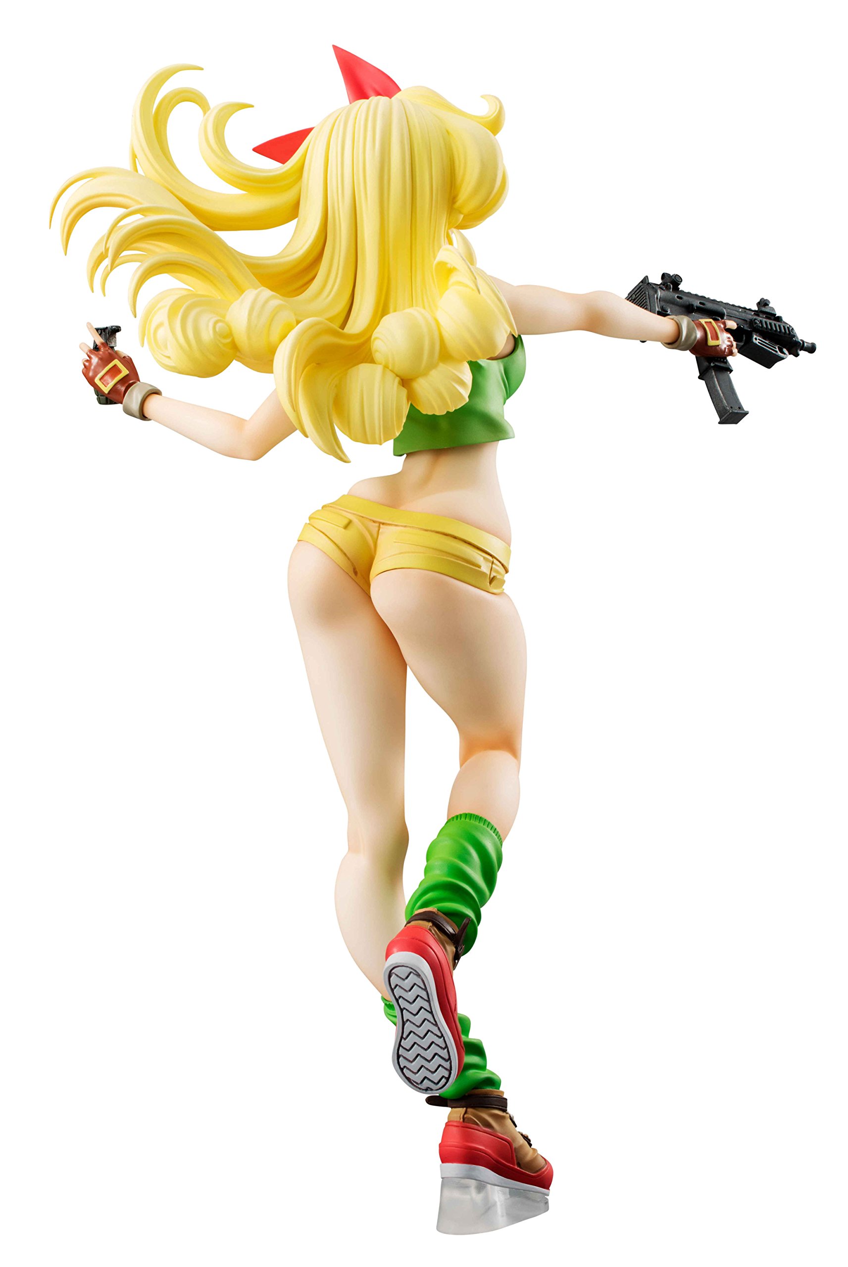 19cm PVC&ABS NEW F/S MegaHouse Dragon Ball Gals Figure Lunch Gold hair ver 